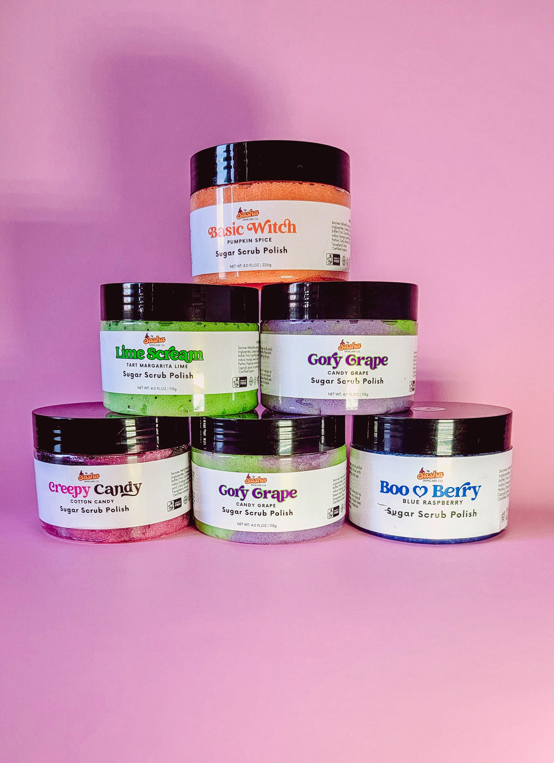 Benefits of by Sasha Skincare Co. Sugar Scrubs